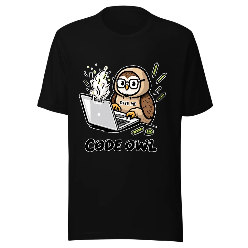 Code Owl Unisex T-Shirt | Byte Me, Coding Owl Design