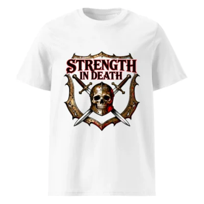 Strength in Death T-Shirt | Unisex Organic Cotton Tee