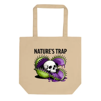 Eco Oyster Tote Bag | Nature's Trap Design, Sustainable Cotton Tote