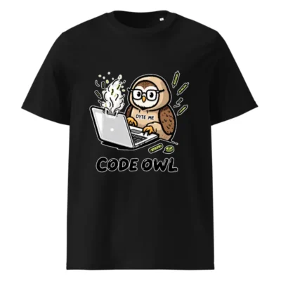 Code Owl T-Shirt | Unisex Organic Cotton Tee