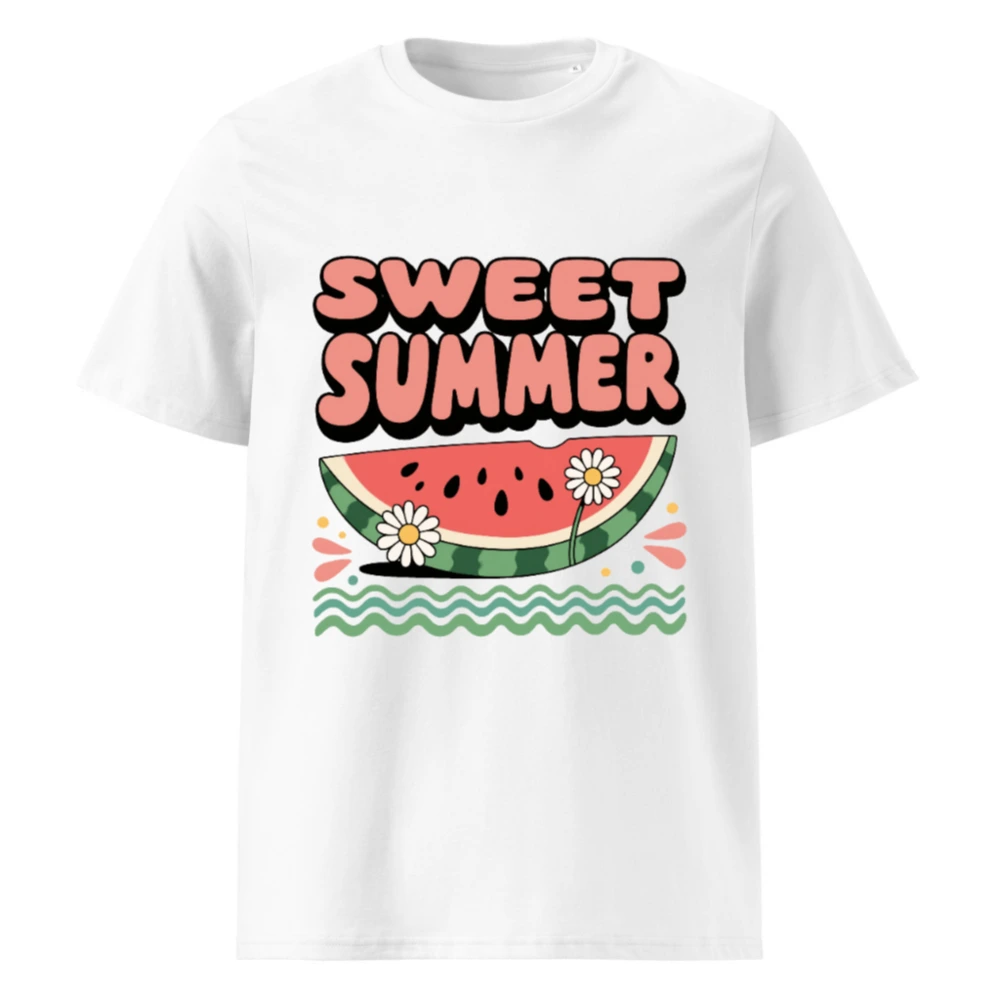 Sweet Summer Watermelon T-Shirt | Unisex Organic Cotton Tee