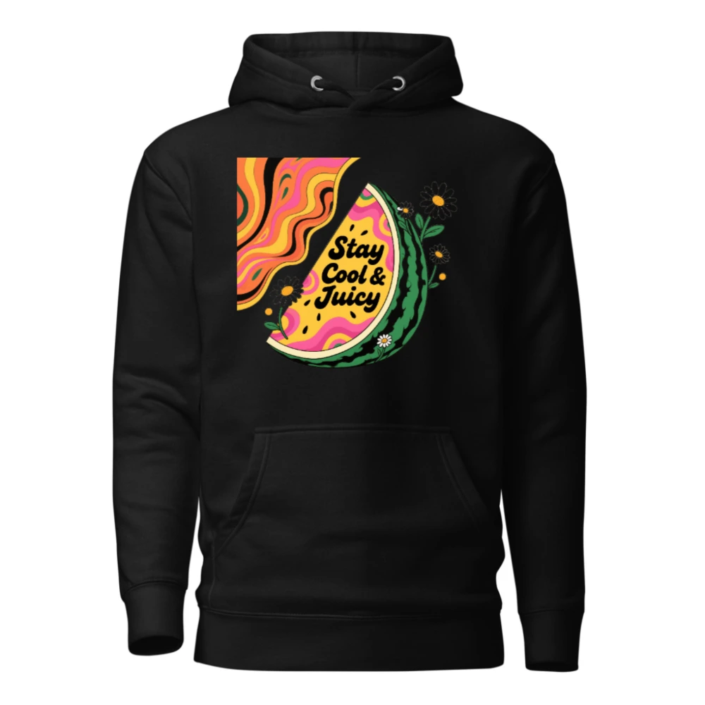Unisex Watermelon Hoodie - Stay Cool & Juicy, Premium Pullover