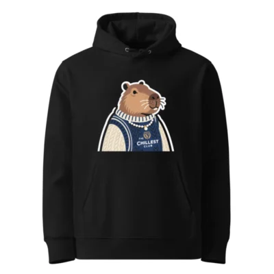 Unisex Eco Hoodie with Capybara Design | The Chillest Club