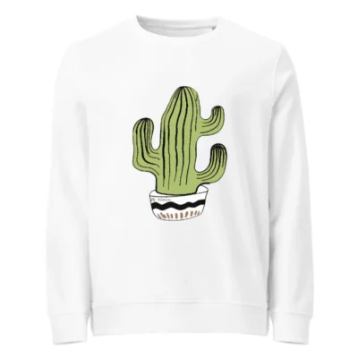 Unisex Organic Cactus Sweatshirt | Eco-Friendly, Comfortable & Stylish