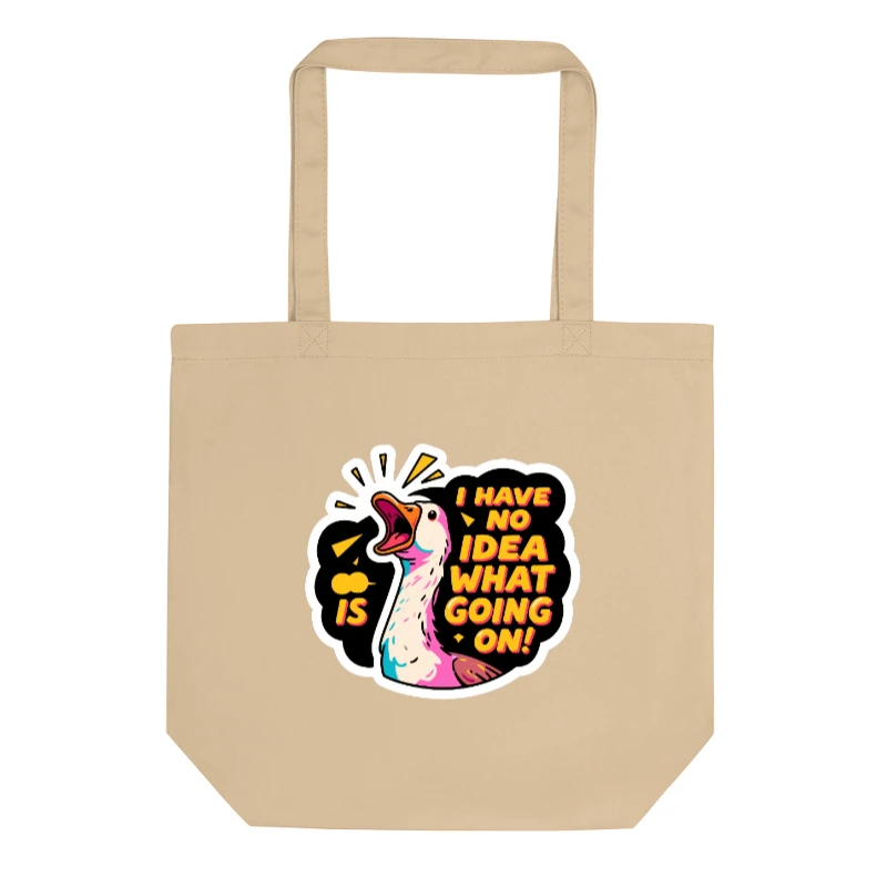 Eco Oyster Tote Bag | Sustainable Cotton Tote with Quirky Duck Design