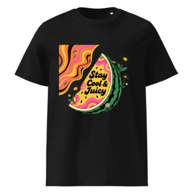 Unisex Organic Cotton T-Shirt | Stay Cool & Juicy Watermelon Design