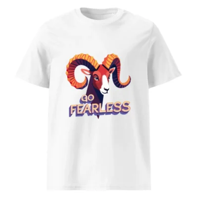 Go Fearless Ram T-Shirt | Unisex Organic Cotton Tee