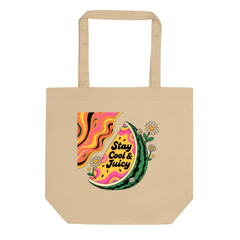 Eco Oyster Tote Bag | Stay Cool & Juicy Watermelon Design