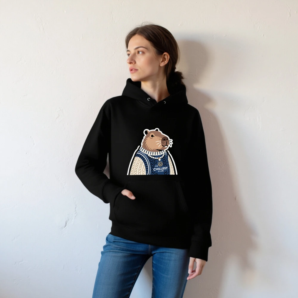 Unisex Eco Hoodie with Capybara Design | The Chillest Club - Image 4