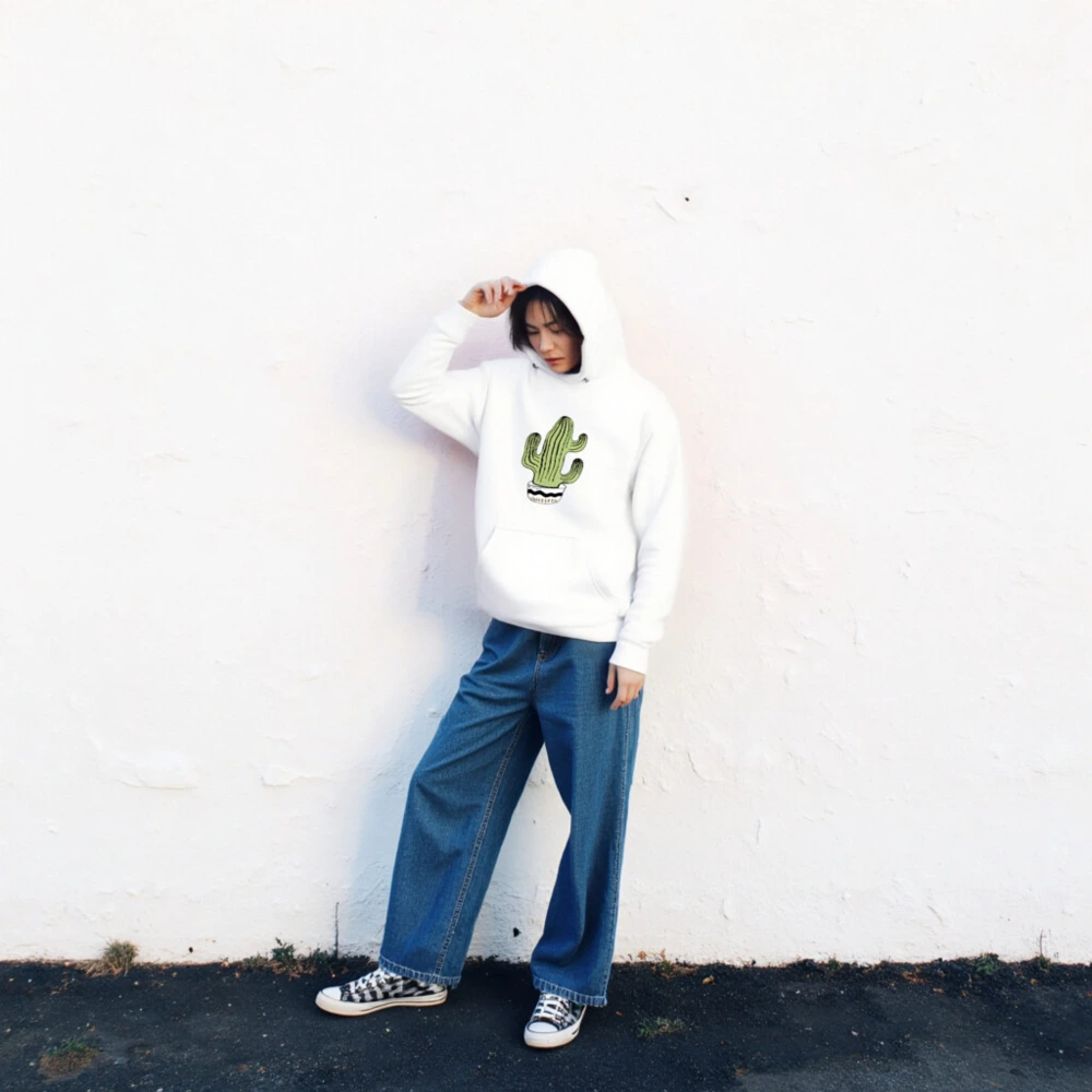 Unisex Premium Cactus Pullover Hoodie - Soft Comfort, Eco-Friendly Fabric - Image 2