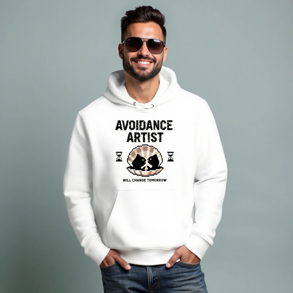 Avoidance Artist Hoodie | Unisex Eco-Friendly Essential Sweatshirt - Image 3
