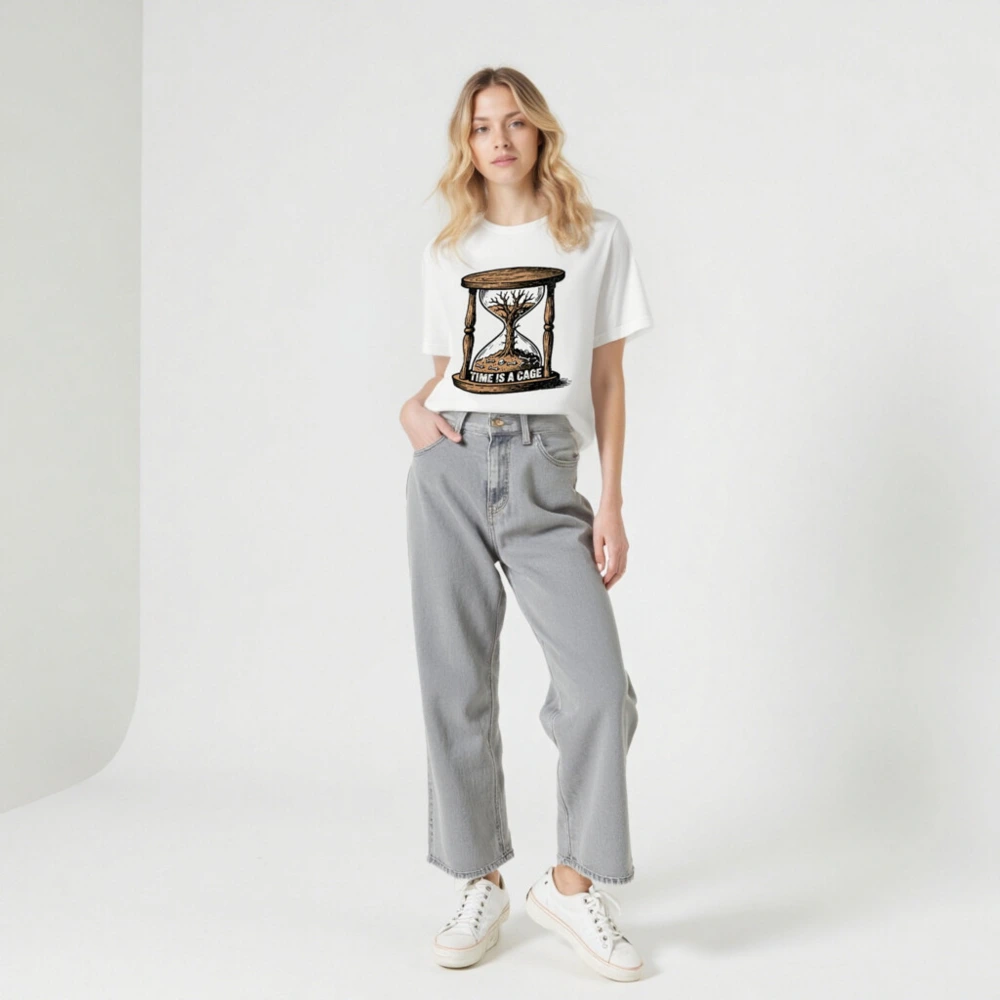 Unisex Staple T-Shirt - Time Is a Cage Hourglass Tree Design - Image 5