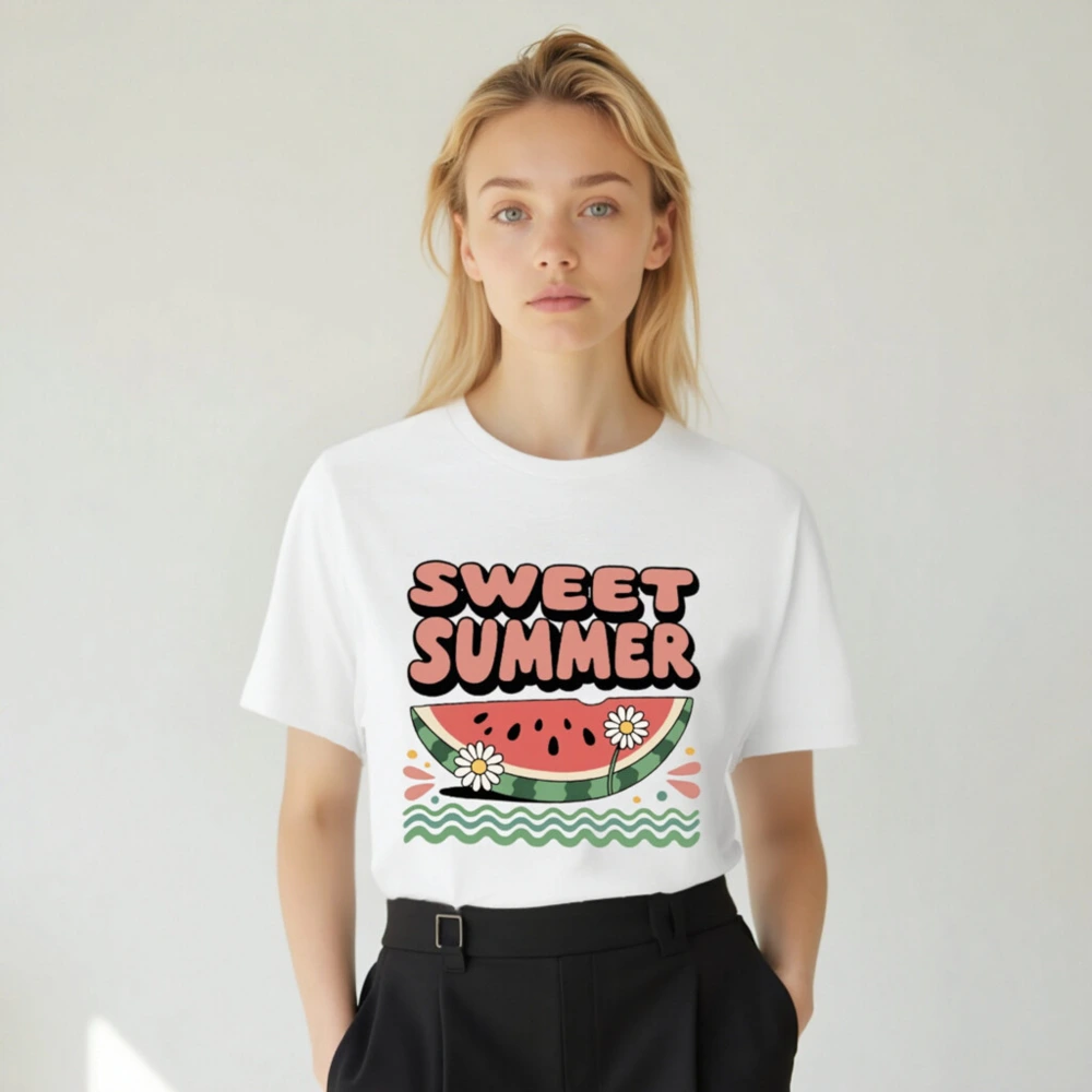 Sweet Summer Watermelon T-Shirt | Unisex Staple Tee - Image 4