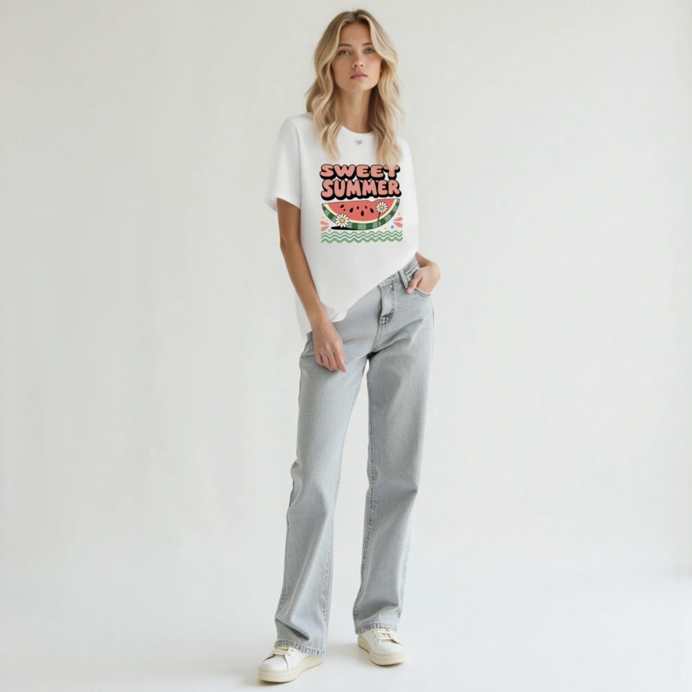 Sweet Summer Watermelon T-Shirt | Unisex Staple Tee - Image 6