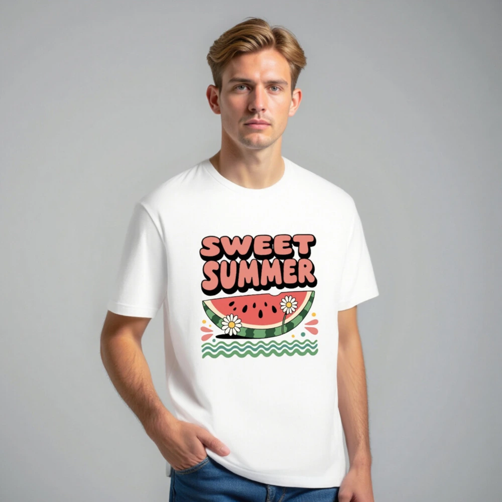 Sweet Summer Watermelon T-Shirt | Unisex Staple Tee - Image 7