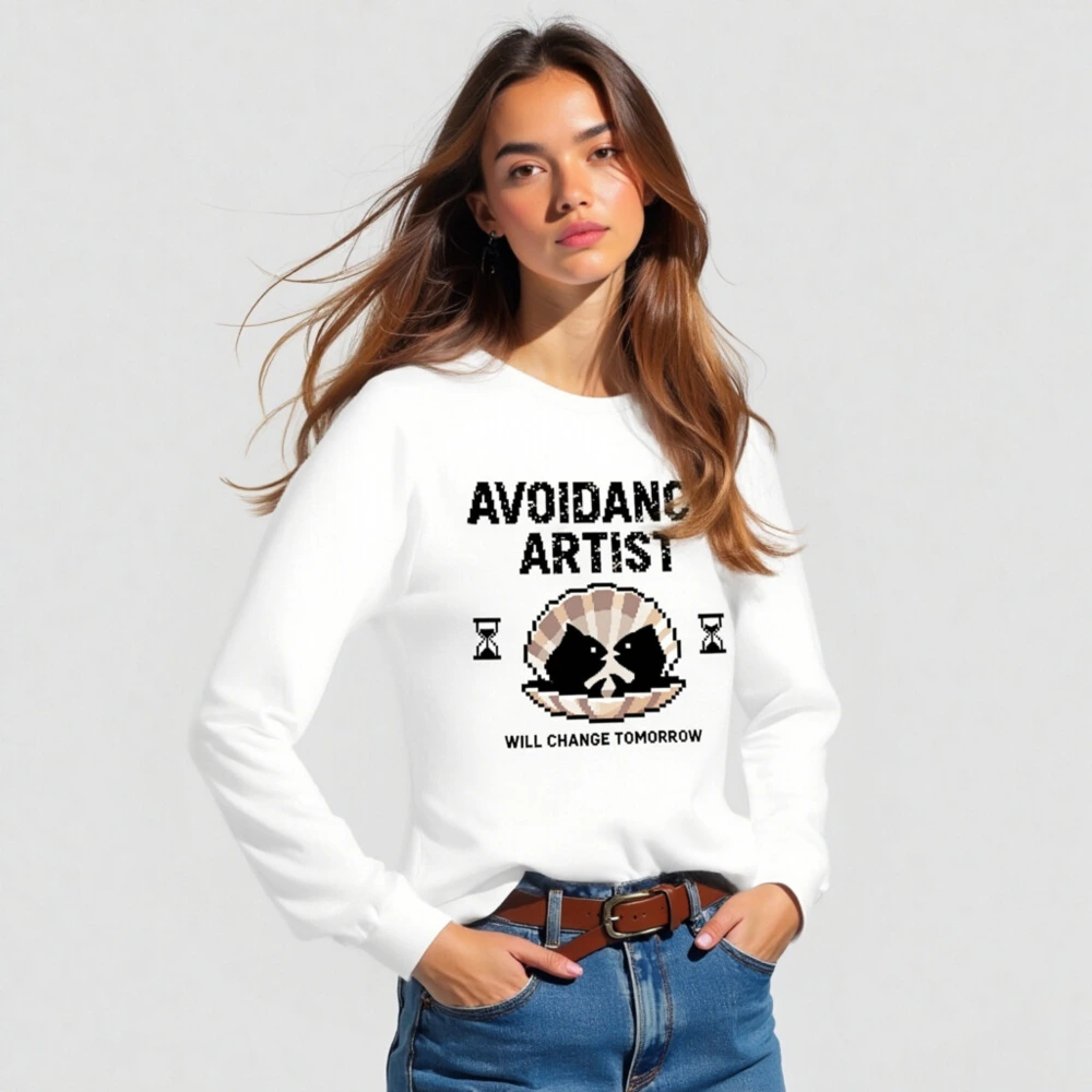 Avoidance Artist Long Sleeve Tee - Will Change Tomorrow Unisex Shirt - Image 3