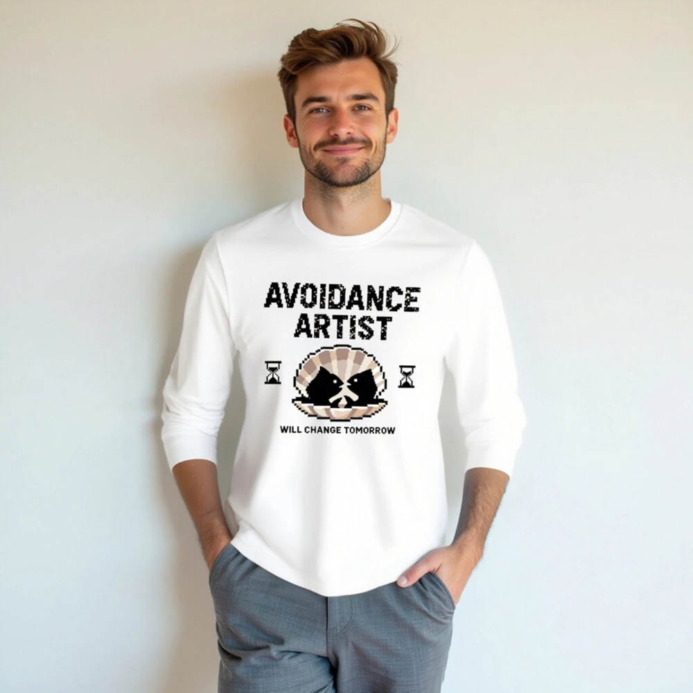 Avoidance Artist Long Sleeve Tee - Will Change Tomorrow Unisex Shirt - Image 4