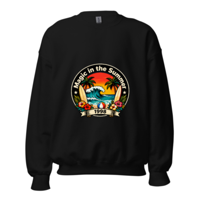 Magic in the Summer 1998 Unisex Crew Neck Sweatshirt | Vintage Surf Beach Design