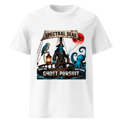 Spectral Seas Ghost Pursuit T-Shirt - Unisex Organic Cotton Tee