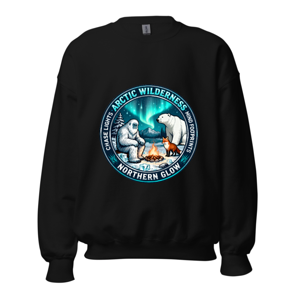 Arctic Wilderness Northern Glow Sweatshirt | Unisex Crew Neck