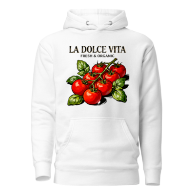 La Dolce Vita Organic Tomato Hoodie - Unisex Premium Pullover