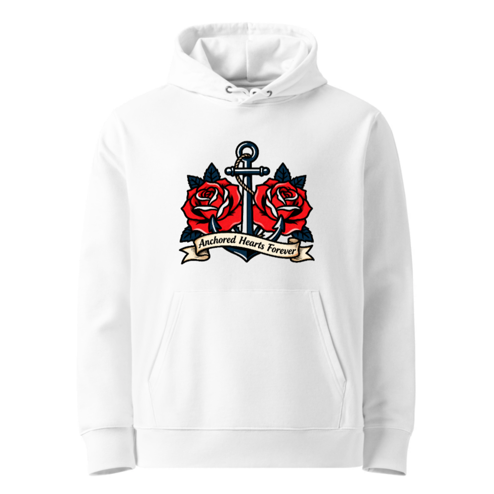 Anchored Hearts Forever Hoodie | Unisex Eco-Friendly Sweatshirt