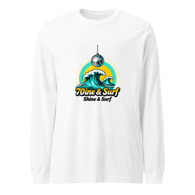 70ine & Surf Shine & Surf Disco Wave Long Sleeve Tee - Unisex