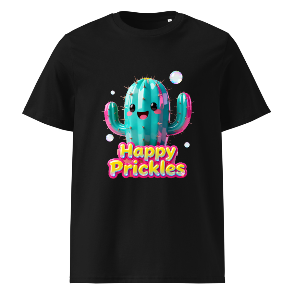 Unisex Organic Cotton T-Shirt | Happy Prickles Cactus Graphic Tee