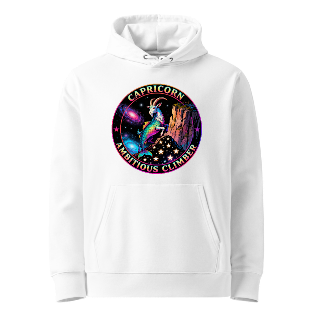 Capricorn Ambitious Climber Hoodie - Unisex Eco-Friendly Sweatshirt