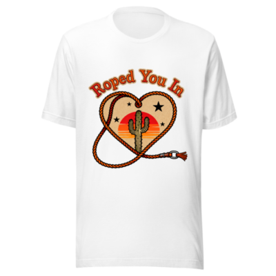 Roped You In Cactus Sunset T-Shirt | Unisex Staple Tee