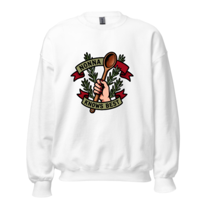 Nonna Knows Best Unisex Crew Neck Sweatshirt - Italian Kitchen Design