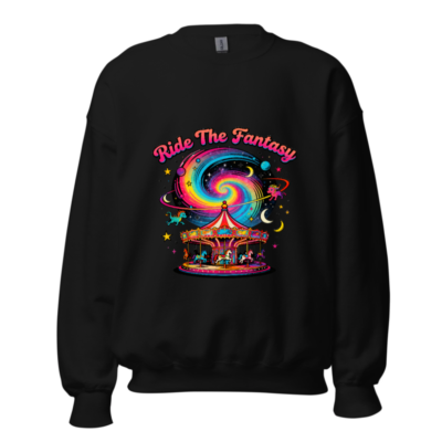 Ride The Fantasy Carousel Sweatshirt | Unisex Crew Neck Sweatshirt