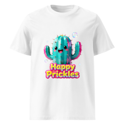 Happy Prickles Cactus T-Shirt - Unisex Organic Cotton Tee