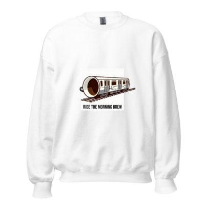 Ride the Morning Brew Coffee Train Sweatshirt | Unisex Crew Neck