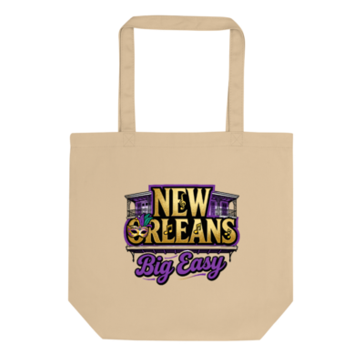 New Orleans Big Easy Eco Oyster Tote Bag | Sustainable Canvas Tote