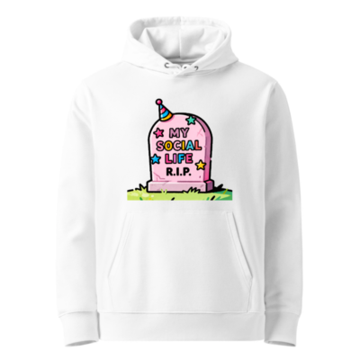Unisex Eco Hoodie | My Social Life R.I.P. Graveyard Design