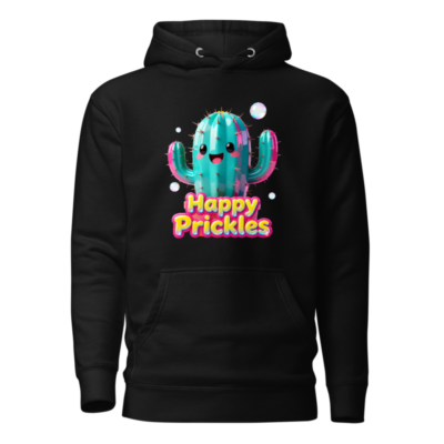 Happy Prickles Cactus Hoodie - Unisex Premium Pullover Hoodie
