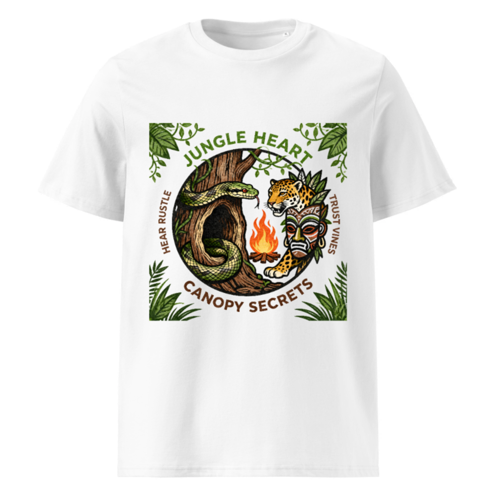 Jungle Heart Unisex Organic Cotton T-Shirt | Eco-Friendly, Comfortable & Stylish