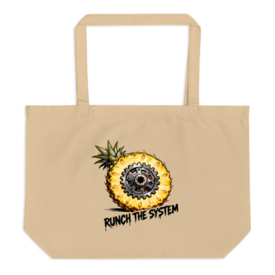 Organic Pineapple Gear Tote Bag | Large Eco-Friendly Cotton Tote