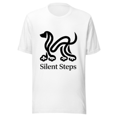 Unisex Staple T-Shirt | Silent Steps Dog Design - Comfortable, Classic Fit