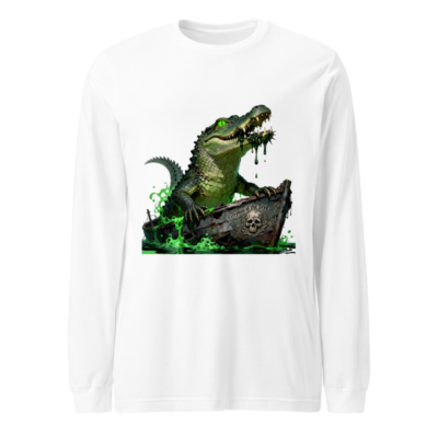 Green Crocodile Ferryman of the Styx Long Sleeve Tee - Unisex