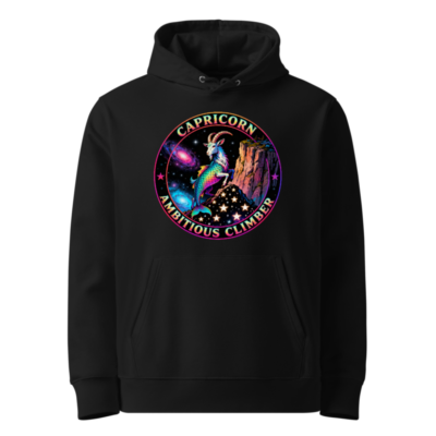 Capricorn Ambitious Climber Hoodie - Unisex Eco-Friendly Essential Sweatshirt