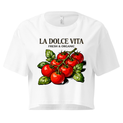 La Dolce Vita Fresh & Organic Tomato Crop Top - Women's Short Sleeve