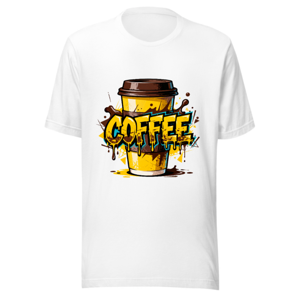 Unisex Coffee T-Shirt - Bold Graphic Design, Comfortable Staple Tee
