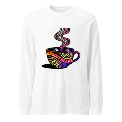 Groovy Beans Disco Coffee Tee - Unisex Long Sleeve