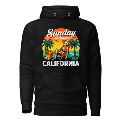 Sunday in Paradise California Hoodie - Unisex Premium Pullover