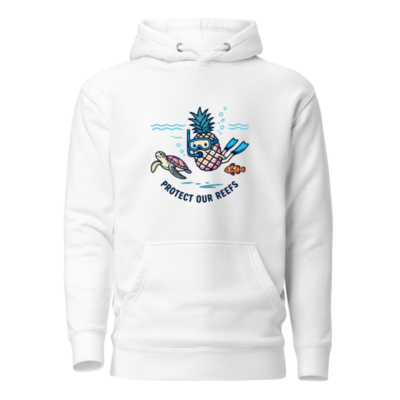 Unisex Pineapple Snorkeler Hoodie | Protect Our Reefs Pullover