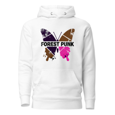 Forest Punk Butterfly Unisex Hoodie - Premium Pullover, Eco-Friendly Soft Fabric