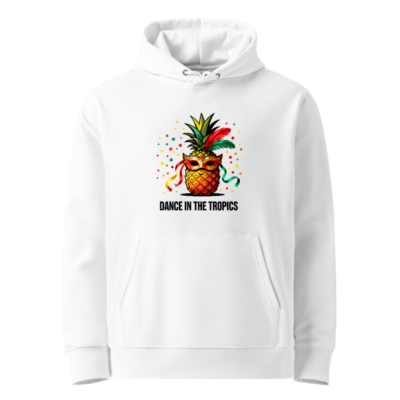 Unisex Eco Hoodie | Pineapple Masquerade 'Dance in the Tropics' - Sustainable Essential