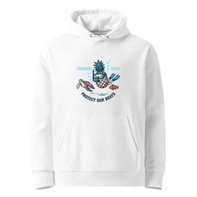 Eco Hoodie - Pineapple Diver, Turtle & Fish Reef Protection | Unisex Essential